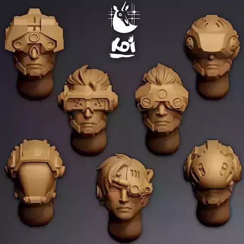 Enforcers - Miniature Heads