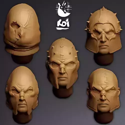 Iron Gallows - Miniature Heads