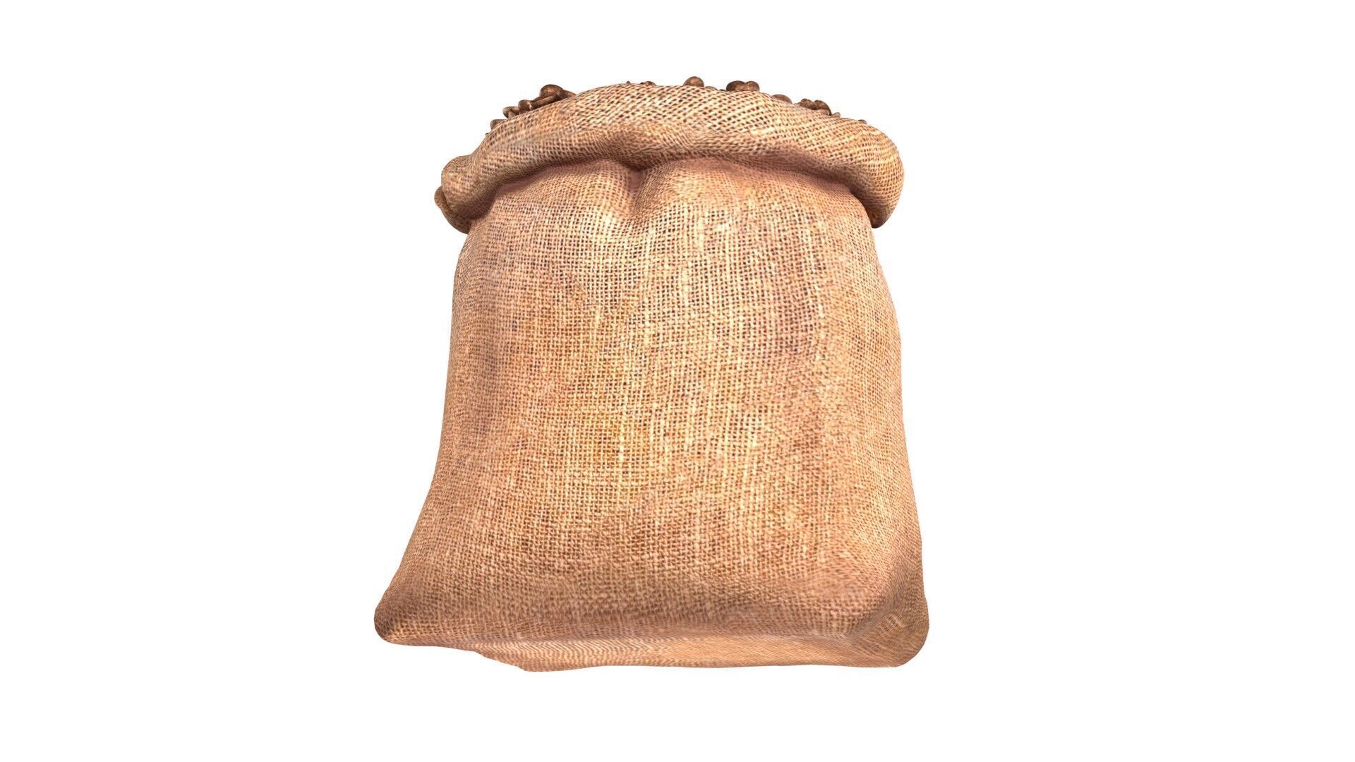 Coffee sack  Low-poly 3D model_6