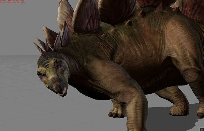 Stegosaurus Animal Low-poly 3D model