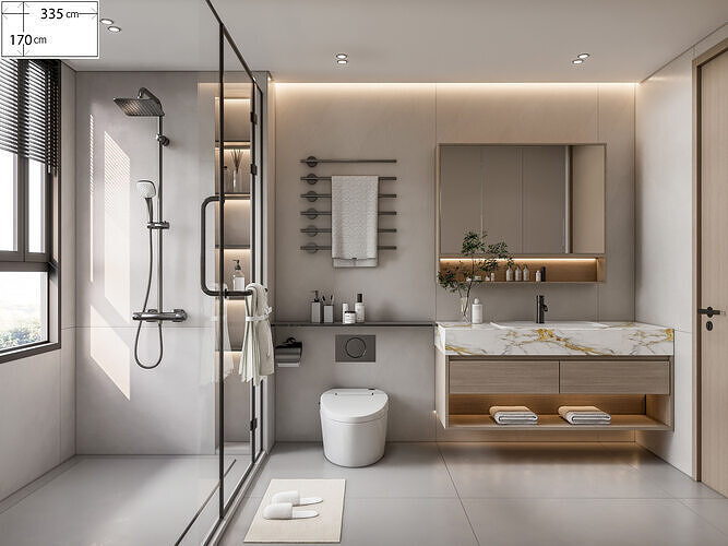 Bathroom 10 3D model