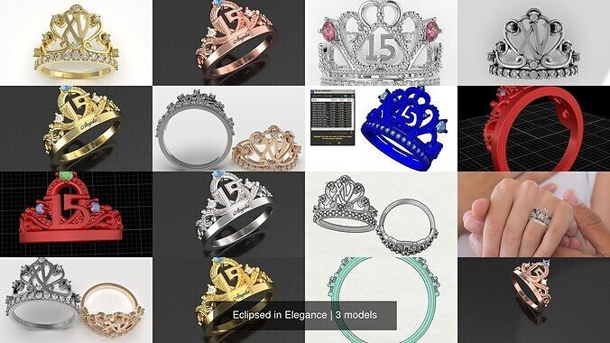Eclipsed in Elegance 3D Model Collection
