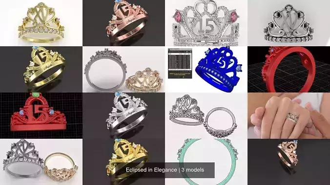 Eclipsed in Elegance 3D Model Collection