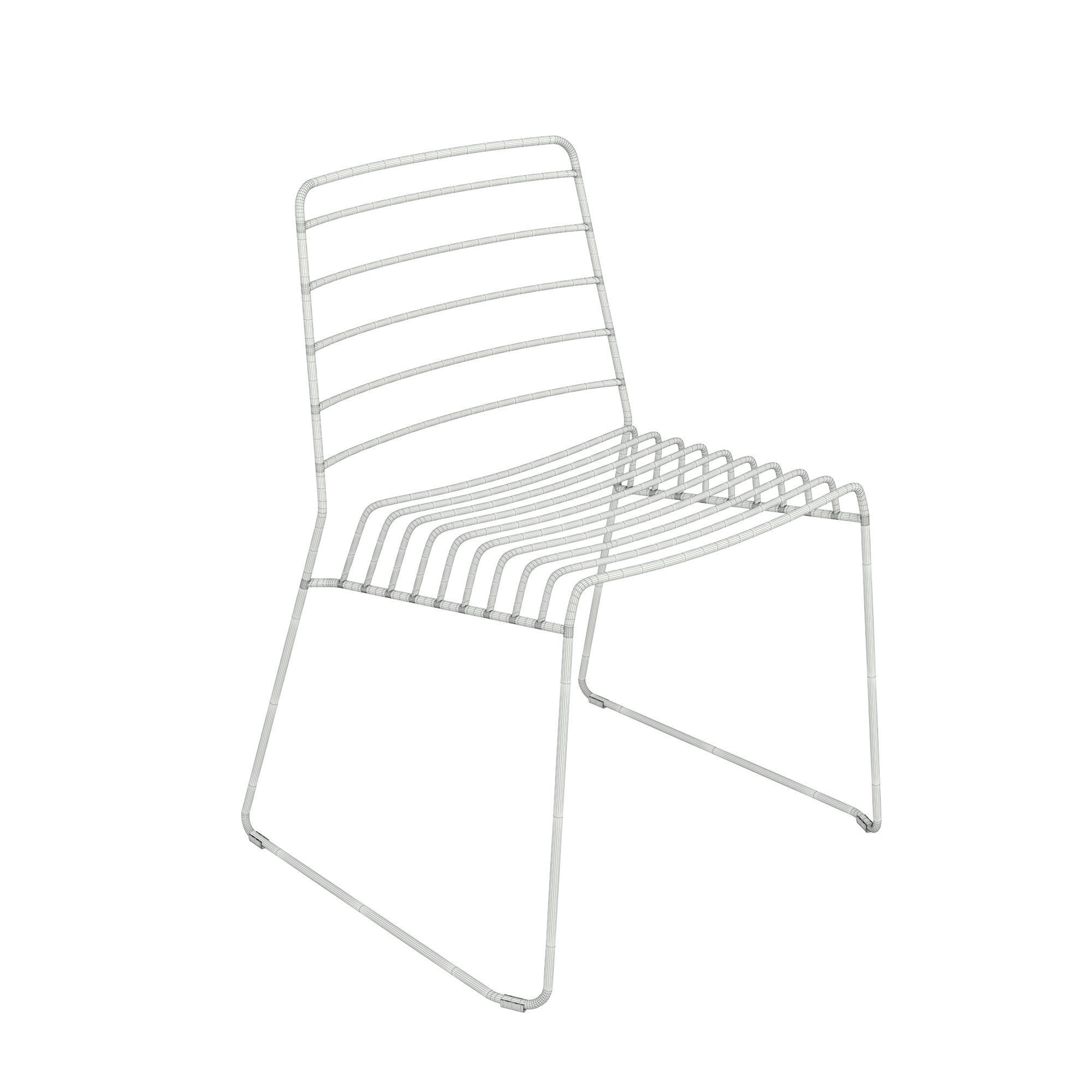 B-Line Park Chair Free 3D model_2