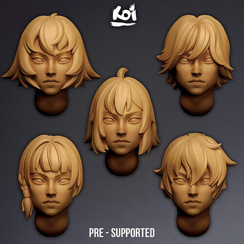 Freyas Chosen - Miniature Heads 3D print model