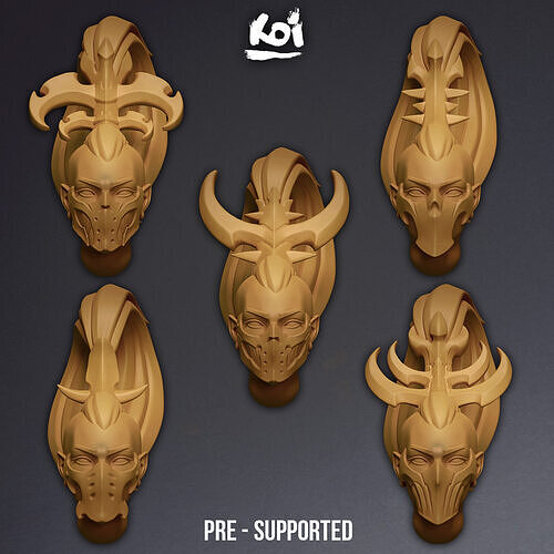 Drifters - Miniature Heads 3D print model