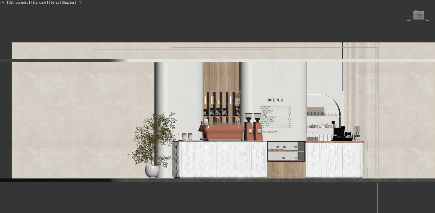 Ultimate Coffee Bar Collection  5 in 1 Interior Scene Bundle 3D model_11