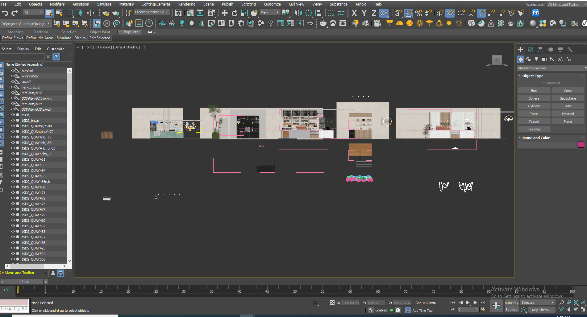 Ultimate Coffee Bar Collection  5 in 1 Interior Scene Bundle 3D model_10
