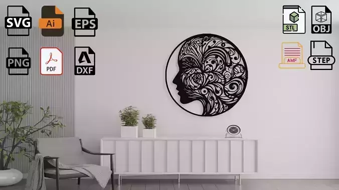 Mindful Silhouette Wall Decor 