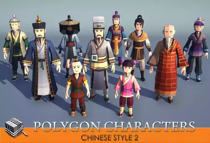 PolygonCharacters FantasyChineseStyle2