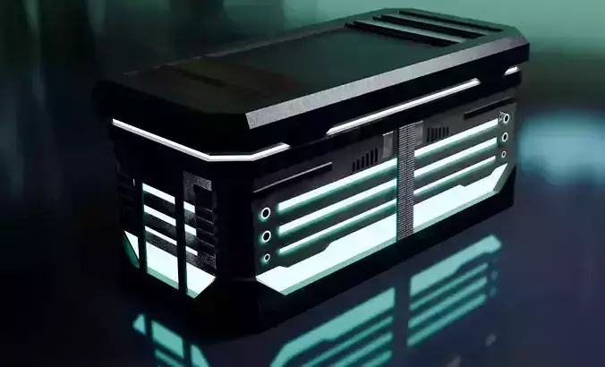 Cyberpunk Tron Crate