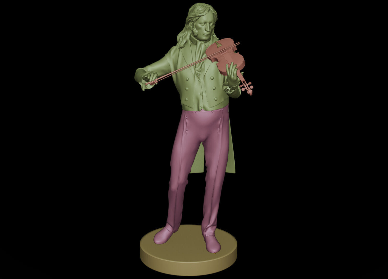 Violinist 3D print model_9