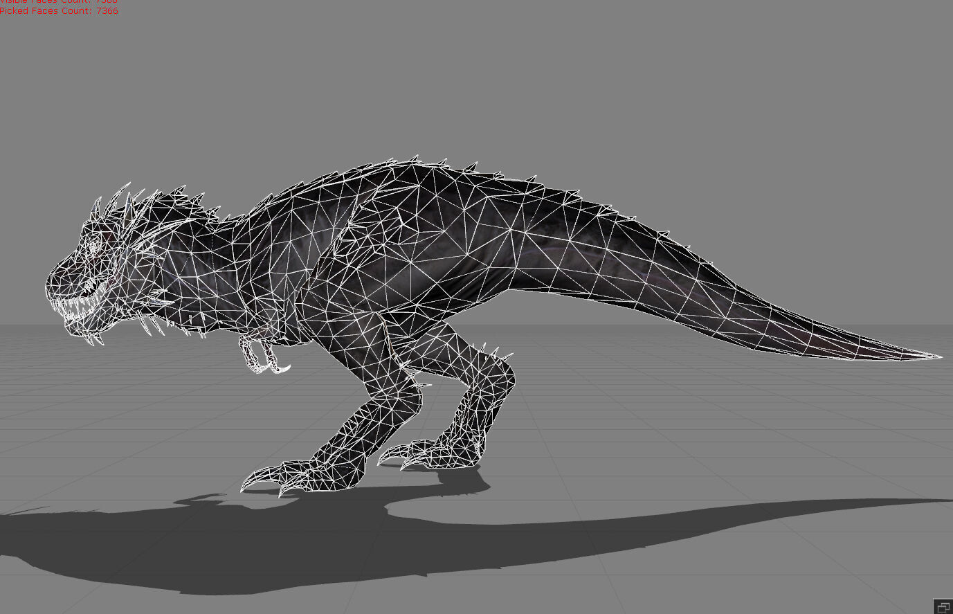 Tyrannosaurs Animal Low-poly 3D model_7
