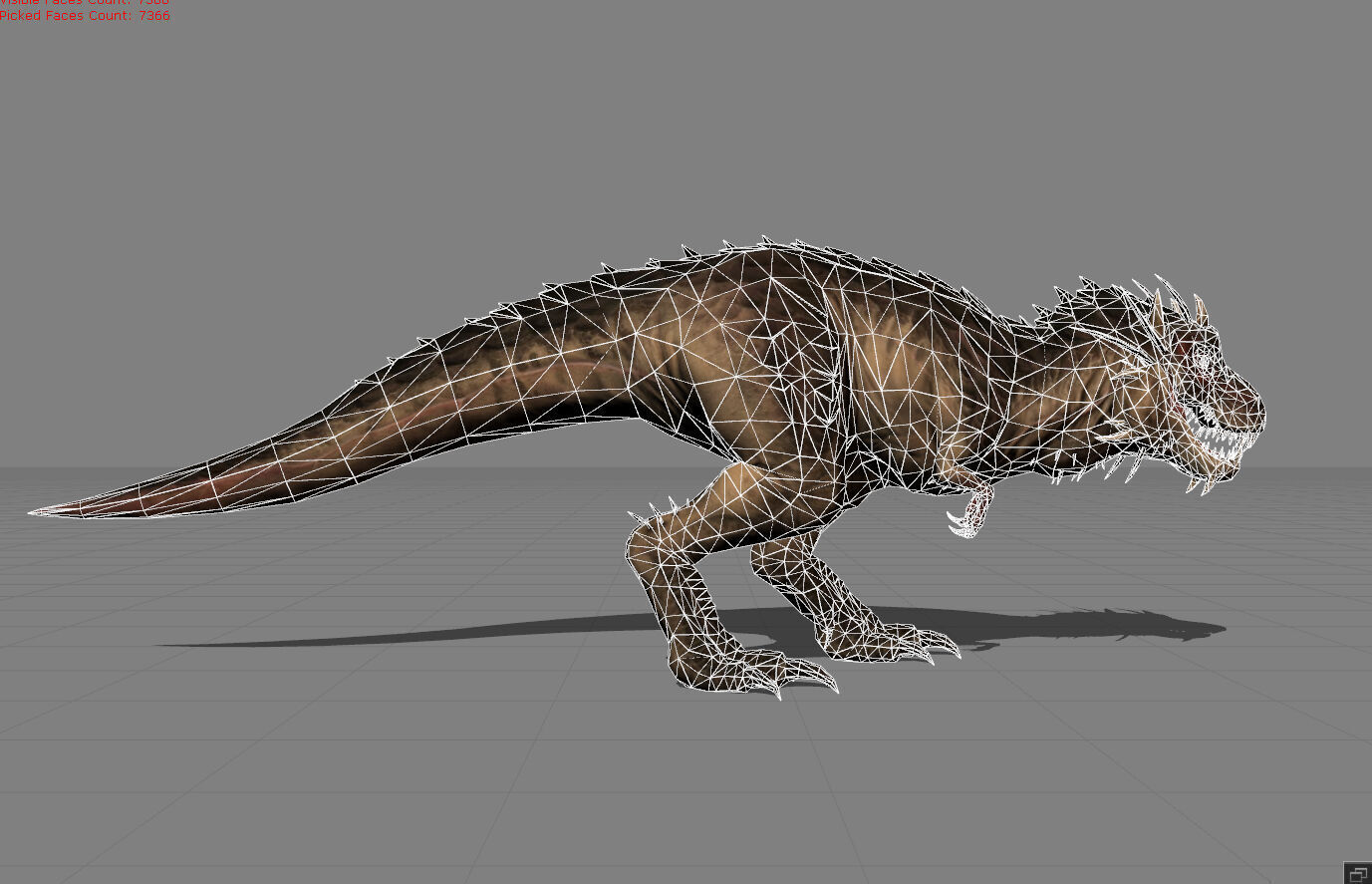 Tyrannosaurs Animal Low-poly 3D model_5