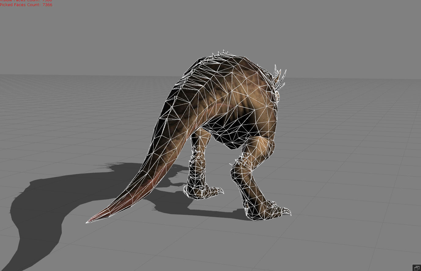 Tyrannosaurs Animal Low-poly 3D model_6