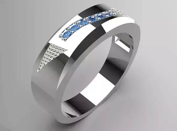 Man Yellow Gold Ring mr0204 3D print model