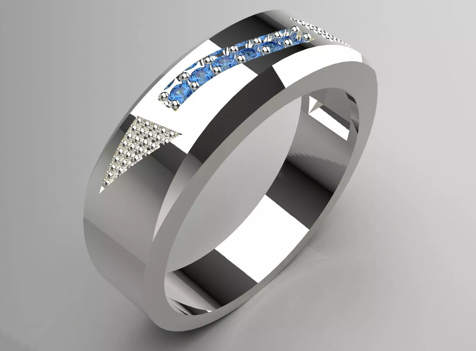 Man Yellow Gold Ring mr0204 3D print model