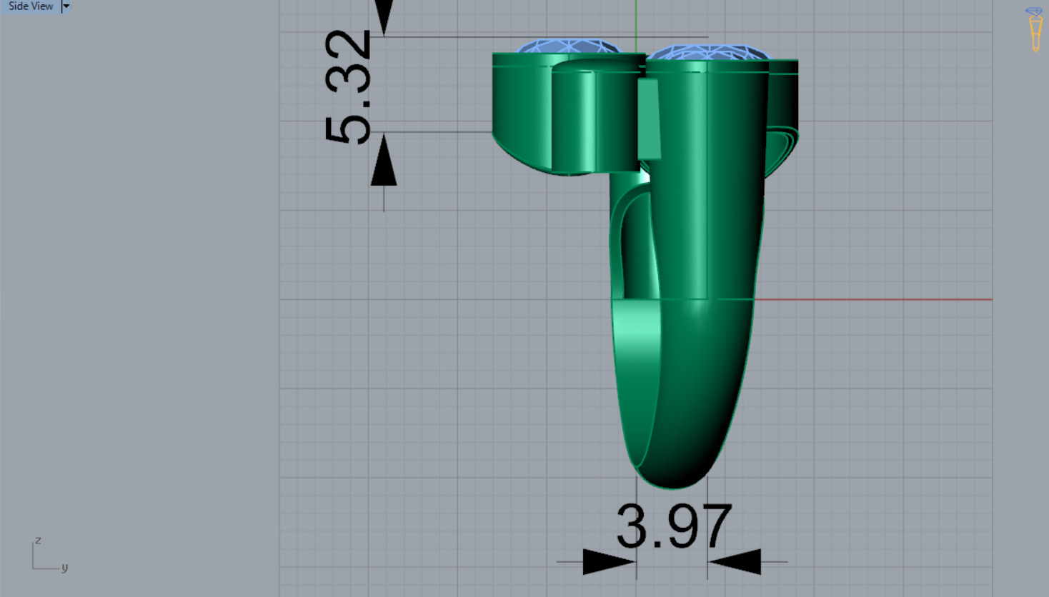 Women gold Ring jr00150 3D print model_11
