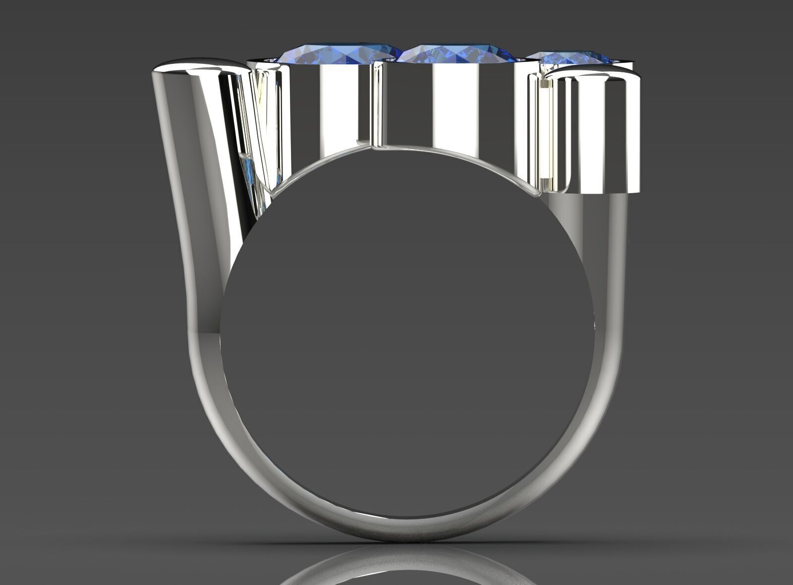 Women gold Ring jr00150 3D print model_13