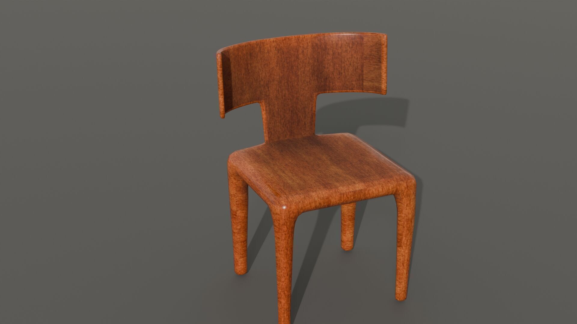 Modern Dining Set with Glass Table and 6 Chairs for Archviz Low-poly 3D model_7