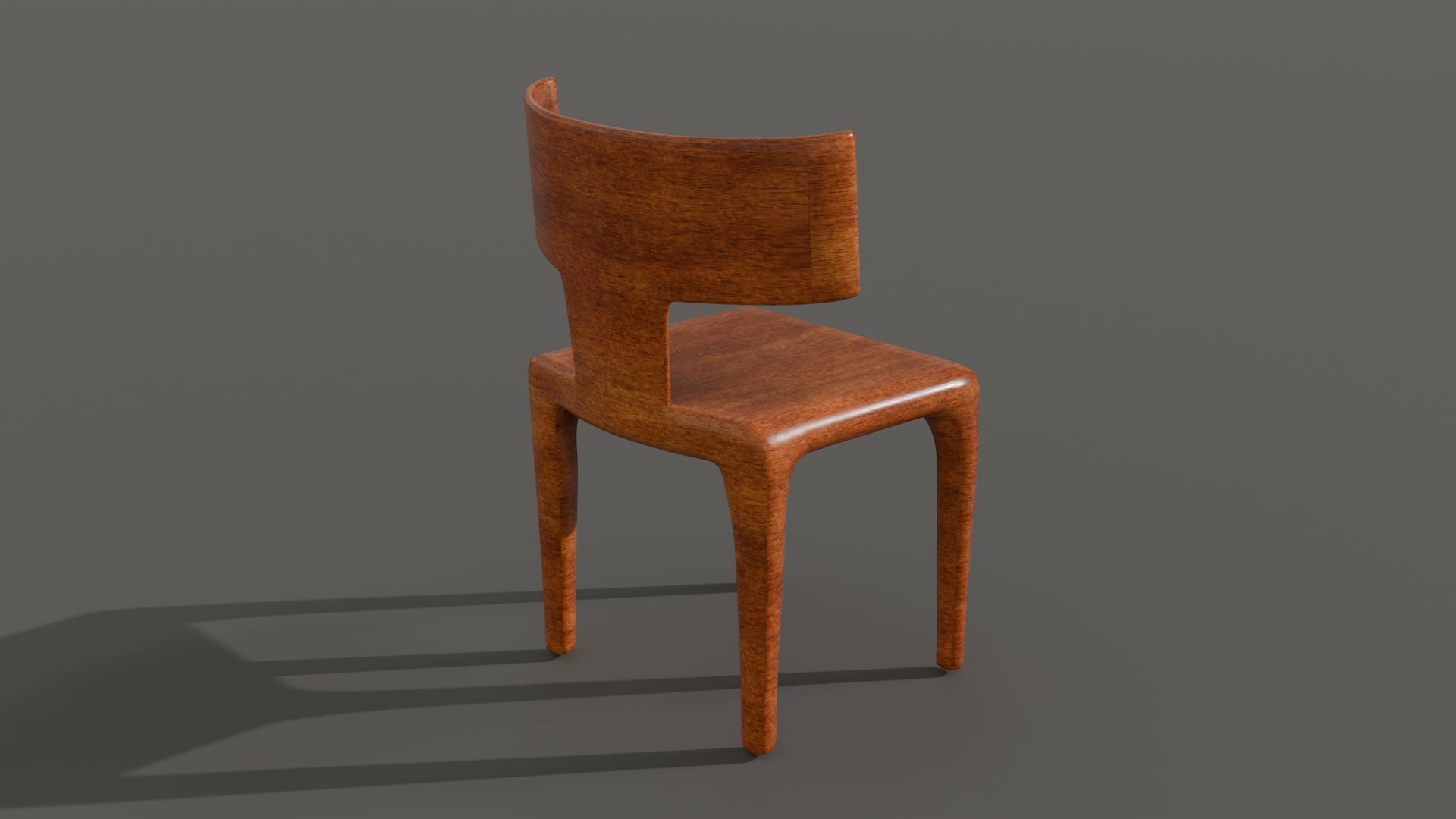 Modern Dining Set with Glass Table and 6 Chairs for Archviz Low-poly 3D model_8