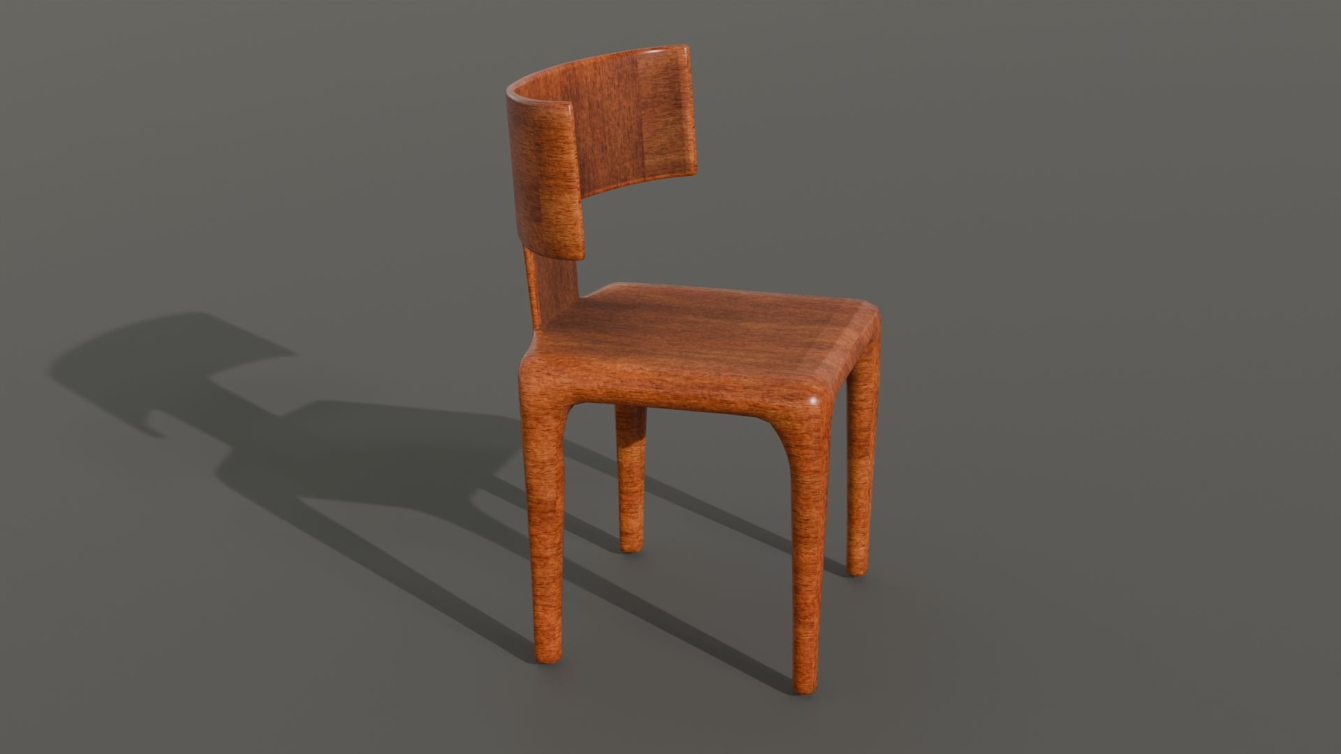 Modern Dining Set with Glass Table and 6 Chairs for Archviz Low-poly 3D model_6