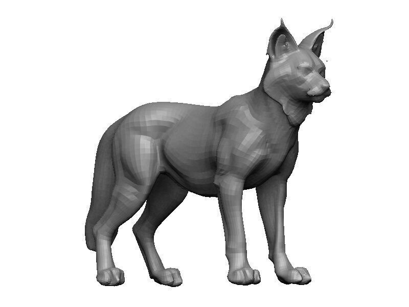 Lynx-Lynx Low-poly 3D model_7