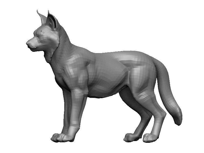 Lynx-Lynx Low-poly 3D model_8