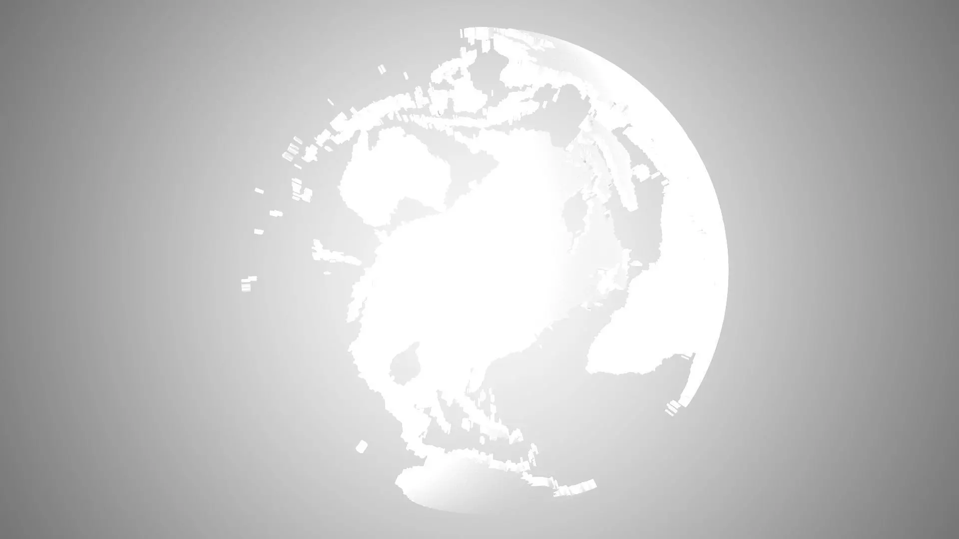Globe Shell White 3D model