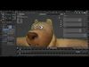 Cartoon Style Brown Bear Low-poly 3D model_2