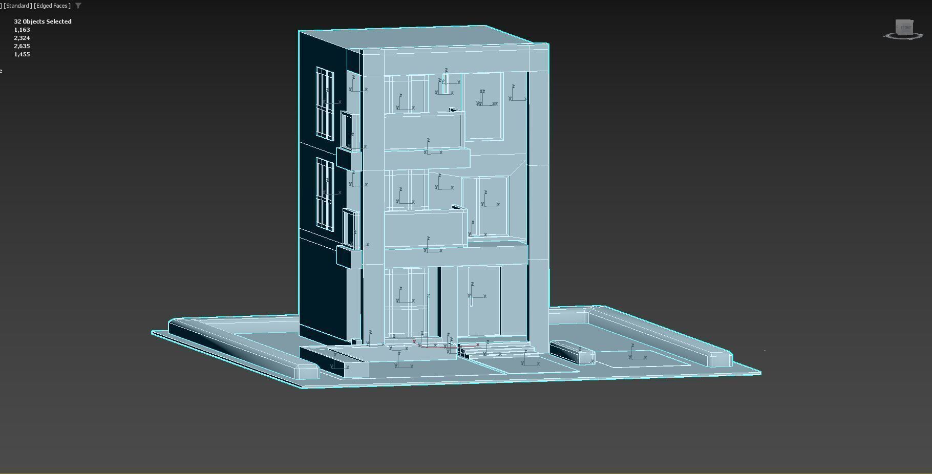 Low Poly Exterior 3D House  PBR Textured  1163 Polygon  Low-poly 3D model_6