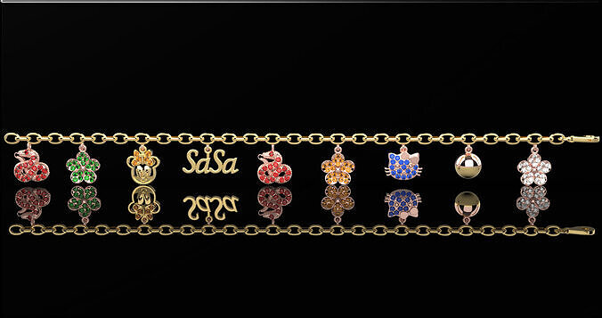 BRACELET ANIMAL  Low-poly 3D model
