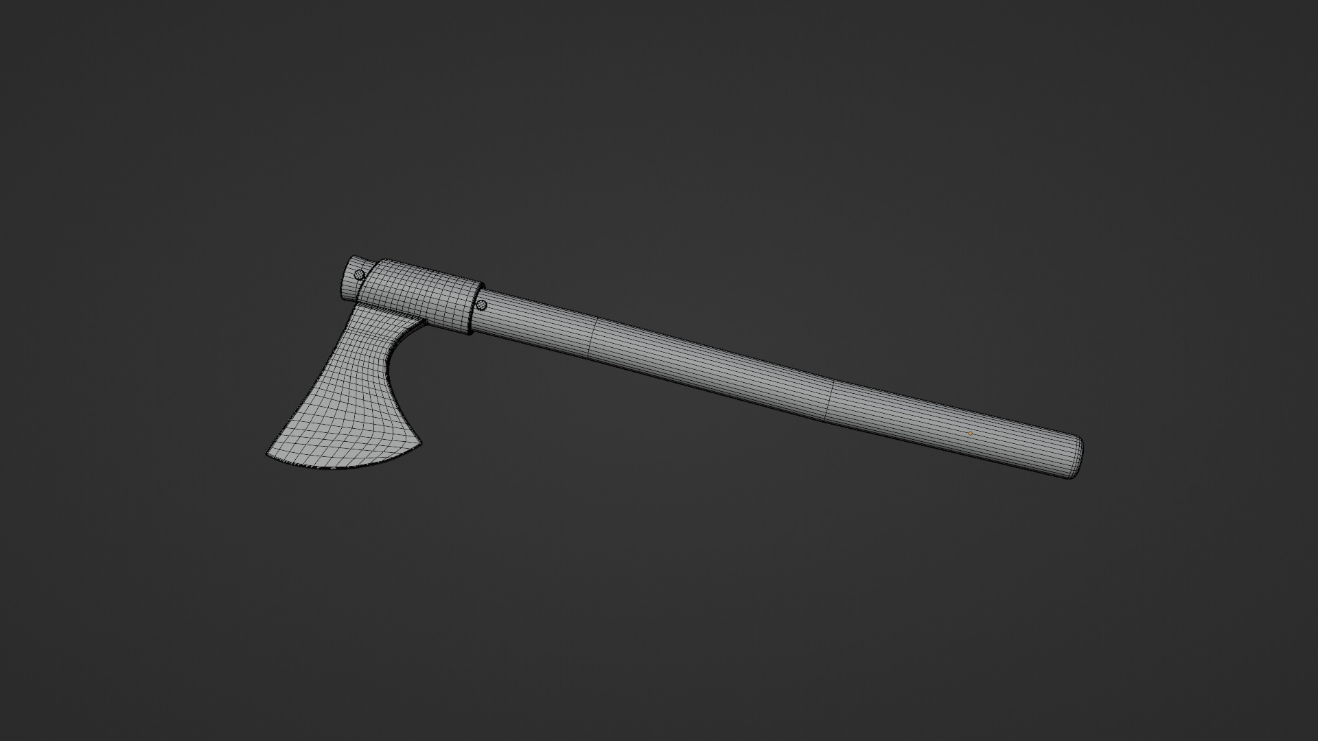 3D Medieval One Handed Axe Game Ready PBR Low-poly 3D model_7