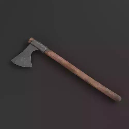 3D Medieval One Handed Axe Game Ready PBR Low-poly 3D model