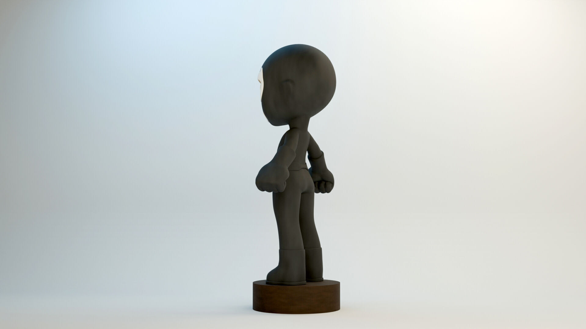 Shocker Combatman Chibi Style Model and Keychain Version 3D print model_6