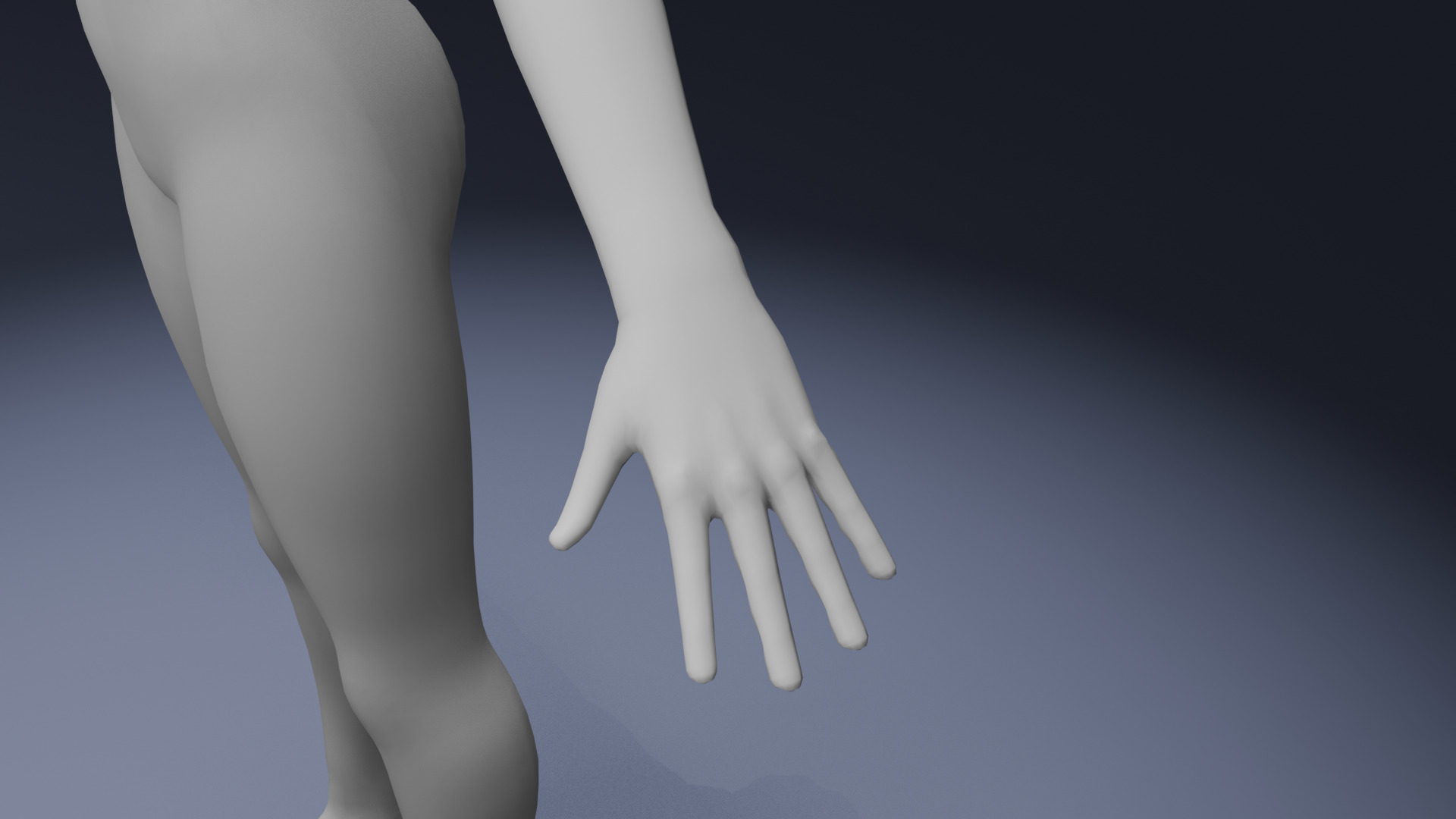 Stylized Male Female Body Base IK FK Face Rig Animation Ready Low-poly 3D model_39