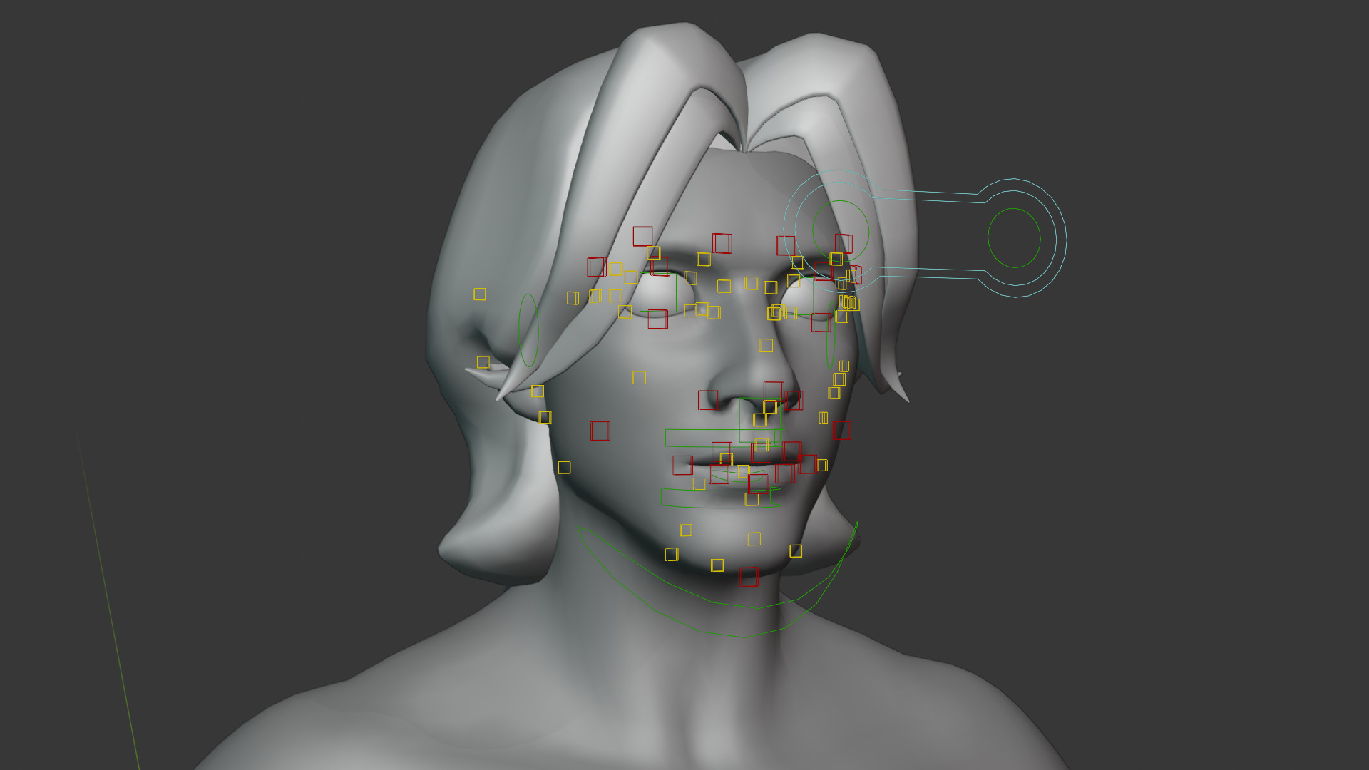 Stylized Male Female Body Base IK FK Face Rig Animation Ready Low-poly 3D model_30