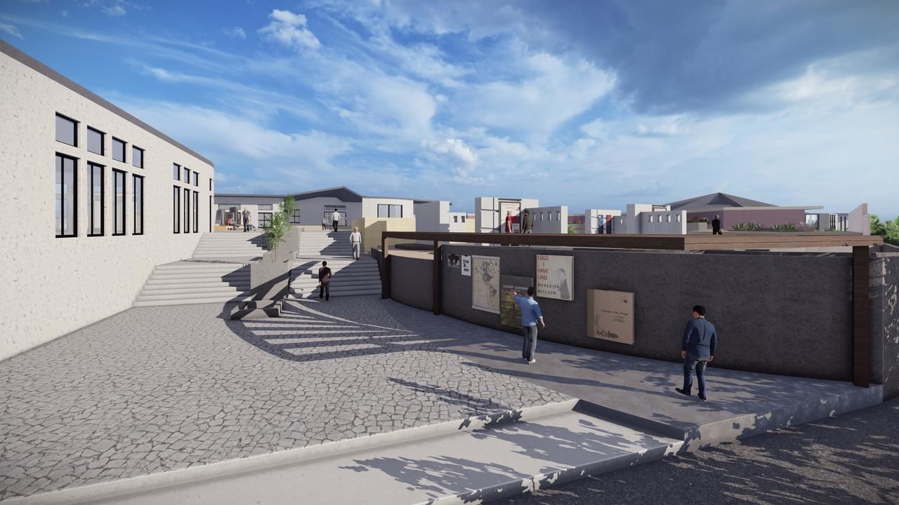 Urban Book Passage Architectural Concept Design 3D model_9