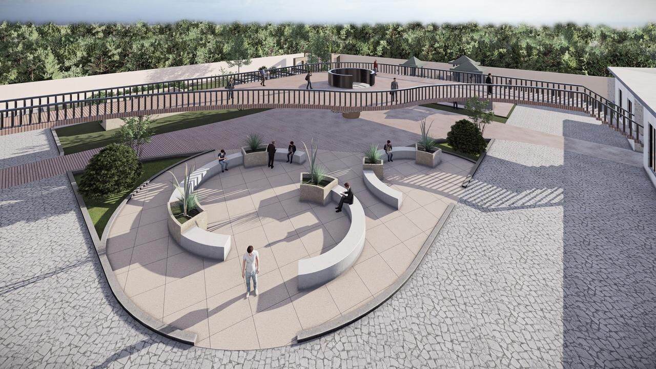 Urban Book Passage Architectural Concept Design 3D model_3