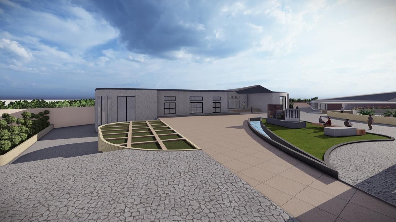 Urban Book Passage Architectural Concept Design 3D model_17