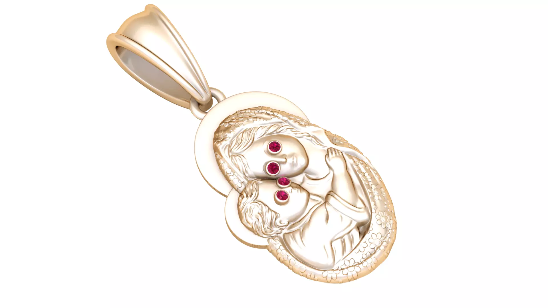 religious pendant 3D printable model 3D print model_0