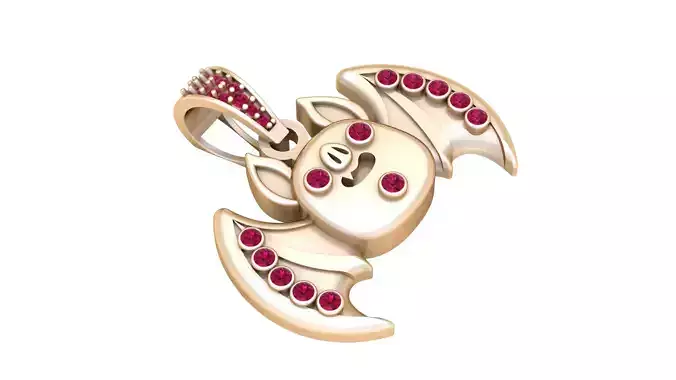 bat pendant  3D printable model      