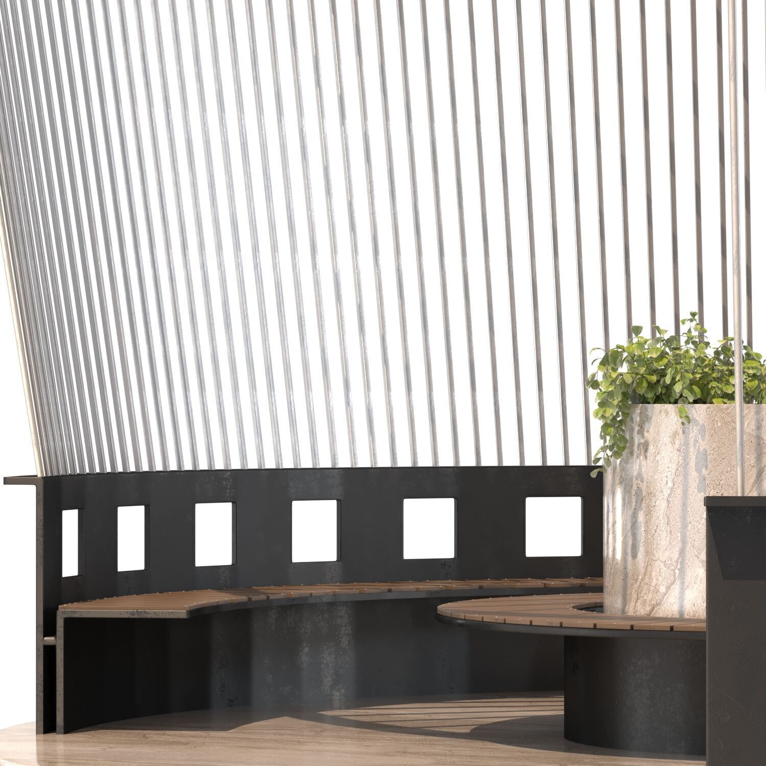 Urban Furniture 06 3D model_4