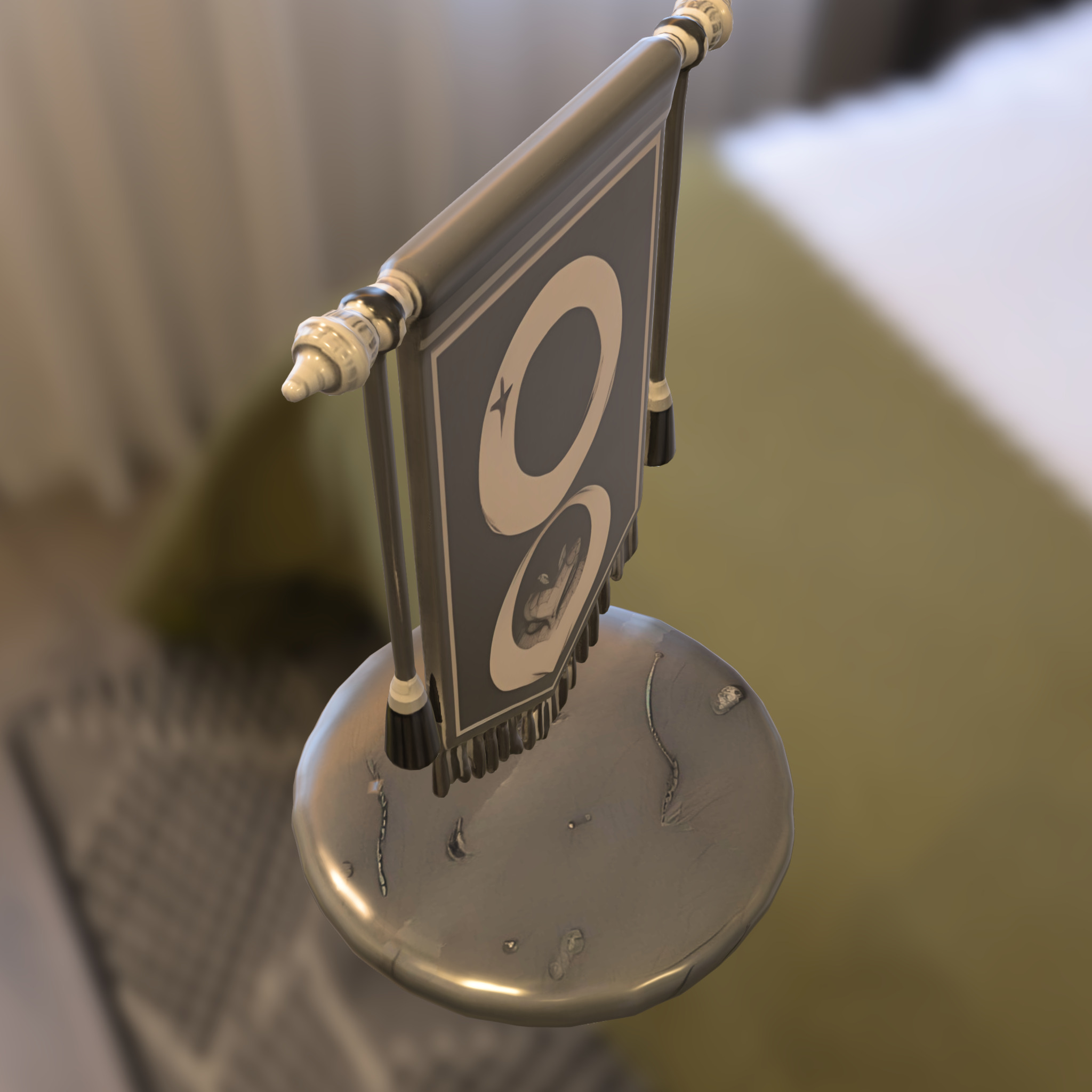 Clan Lycan Banner 3D model_3