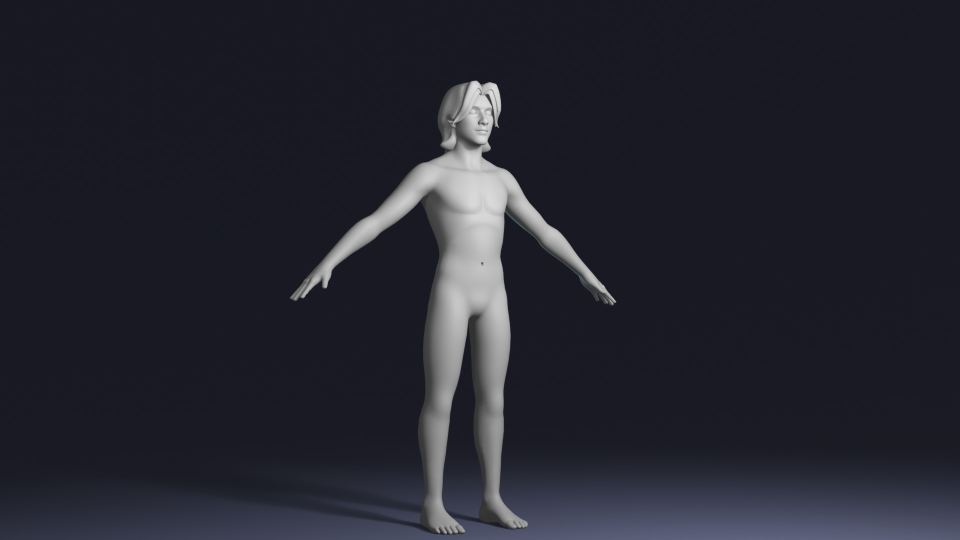 Stylized Human Body Base Mesh 3D Model  IK FK Face Rig 3D Model Collection_12