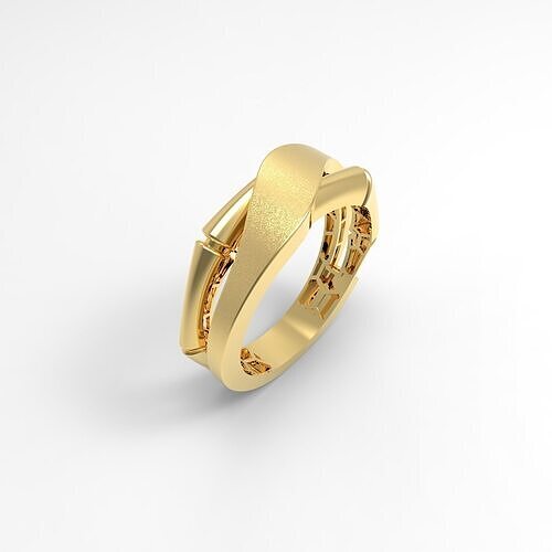 Bamboo ring 3D print model