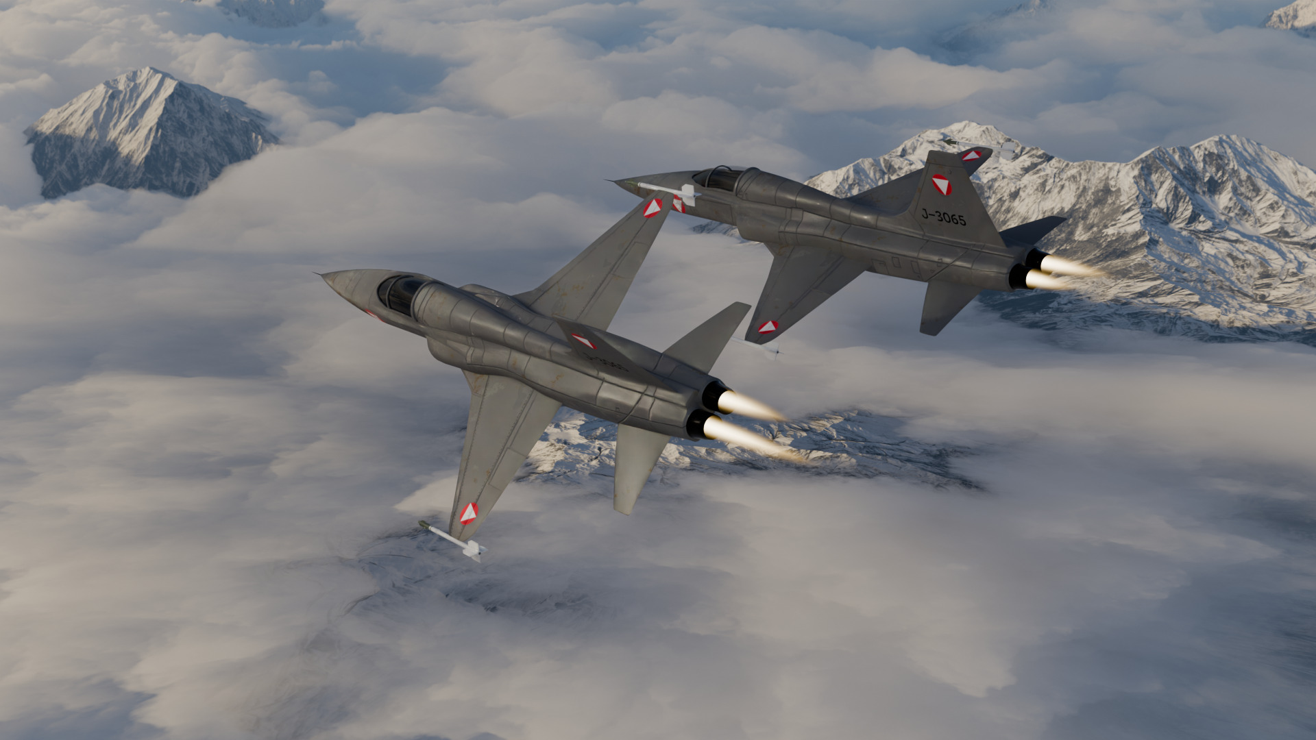 F-5E Tiger II 3D model_1