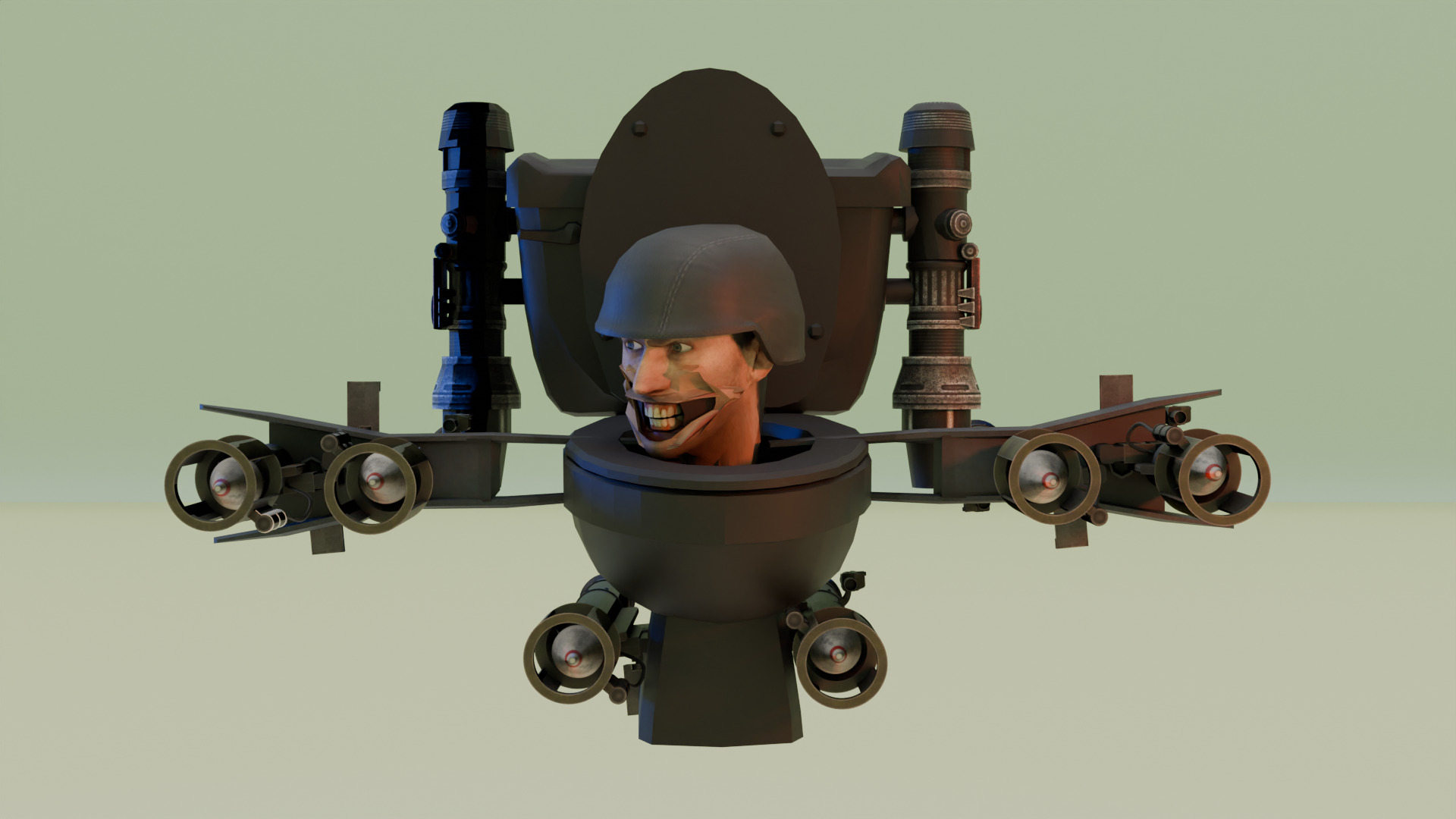 exa-Claw Skibidi Toilet 3D model_1
