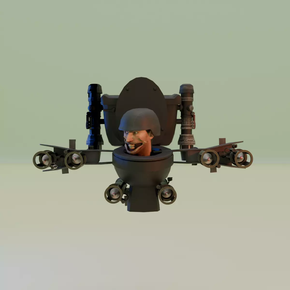 exa-Claw Skibidi Toilet 3D model_0