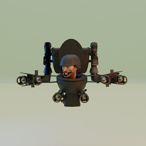 exa-Claw Skibidi Toilet 3D model
